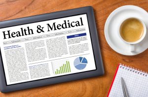 Tablet on a desk - Health and Medical
